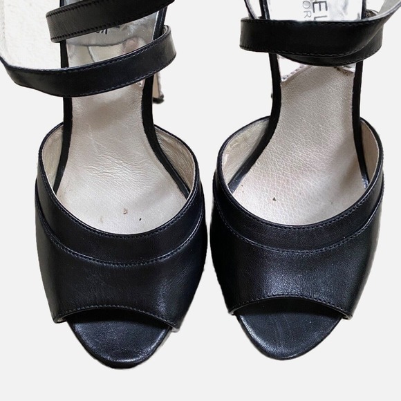 Michael Kors Shoes US 7M Strappy High Heel Platforms Open Toe Snakeskin Leather - Picture 3 of 10